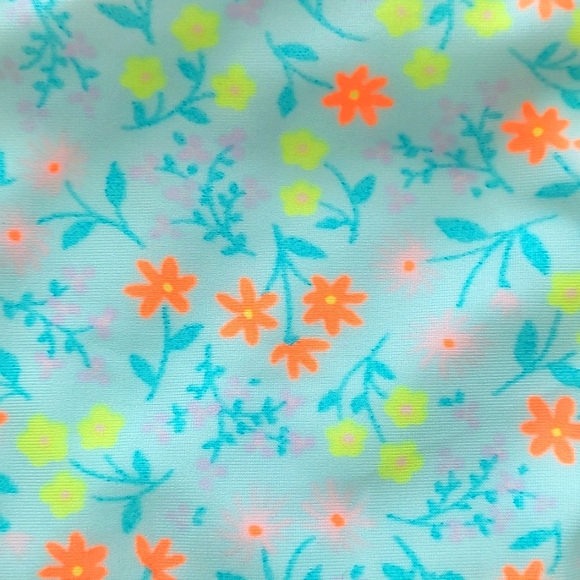 CAT&JACK Orange and Green Floral Bikini Swim Set NWT - Picture 9 of 10